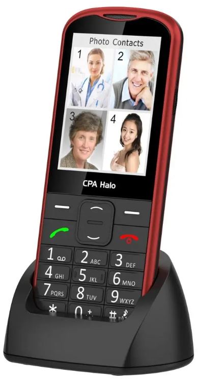 Smartphone for senior CPA Halo 28 Senior GPRS Bluetooth ALARM SOS Headphones included no