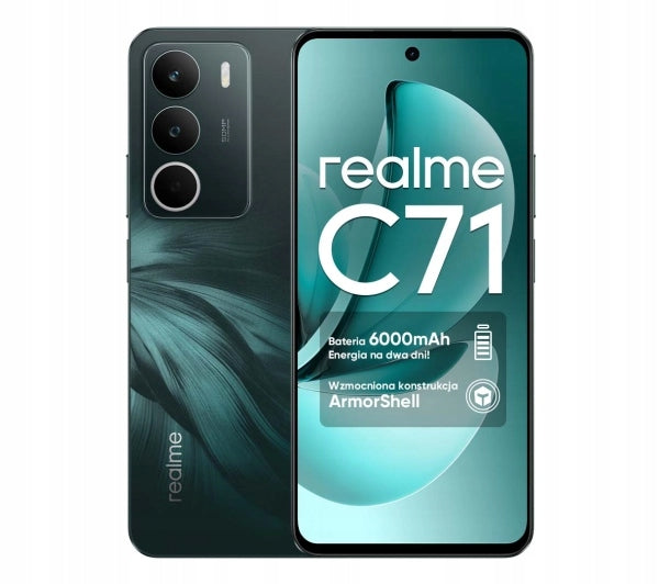 Smartphone realme C71 8/256GB 6,67" 120Hz 50Mpix Forest Owl Green