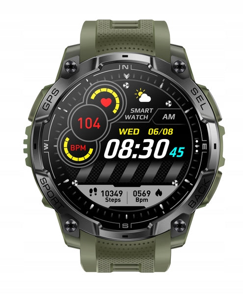 Smartwach Men's GPS Sports Watch AMOLED MILITARY GlacierX Monolith Manufacturer code GX-MZ76A