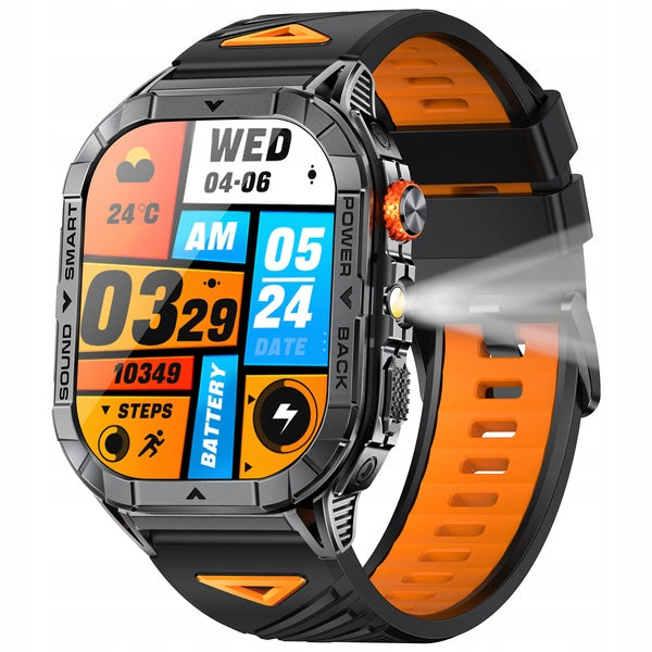 Smartwach Men's Off-Road Watch IP68 AMOLED GlacierX Racer Black Packaging status original
