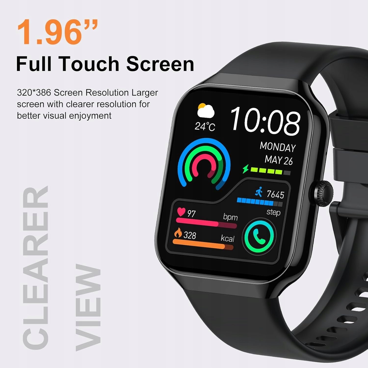 Smartwatc Jugeman P99 HD 1,96" with Bluetooth, Pulse, Sleep, Sport IP68 Manufacturer code B0FLJKJYTL