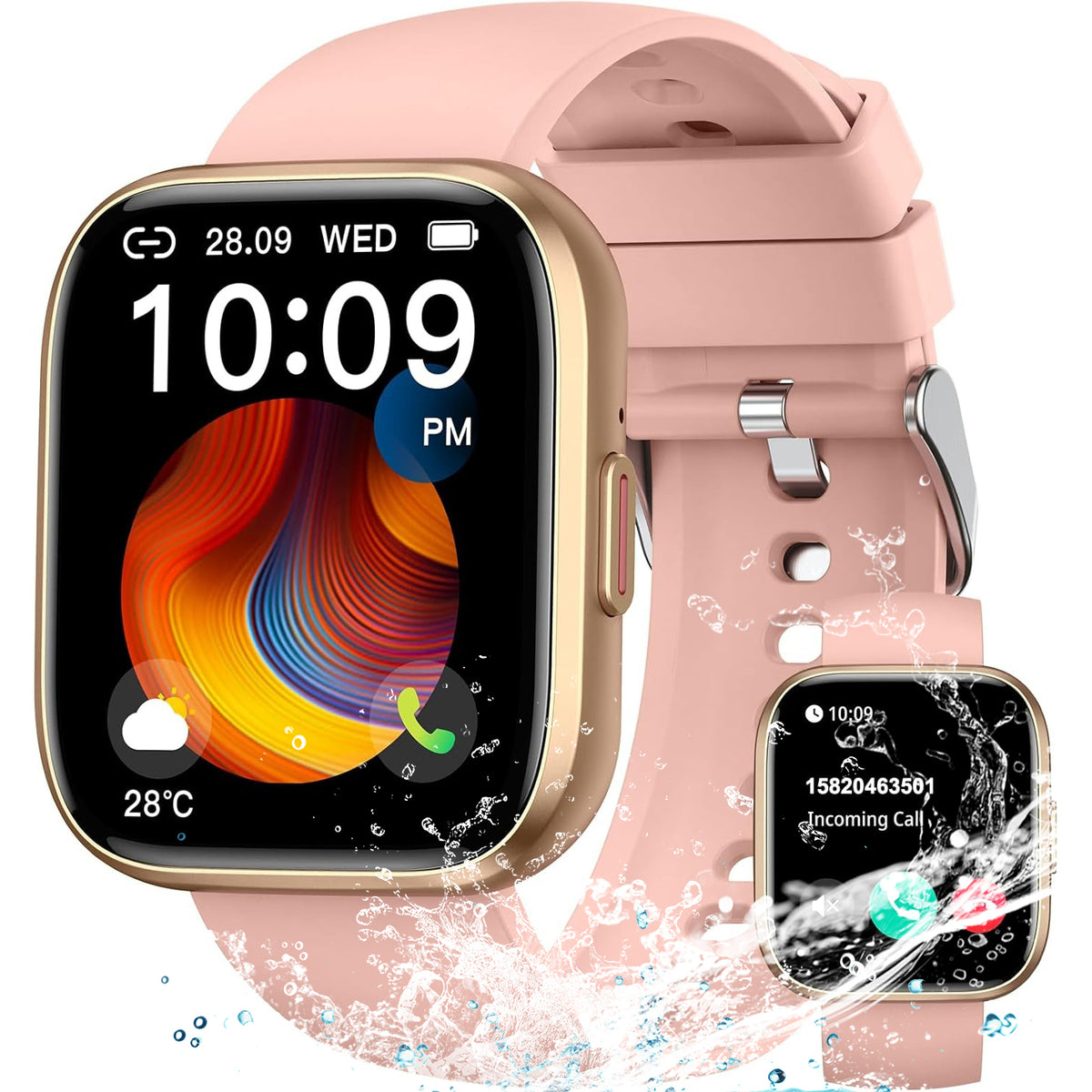Smartwatch 696 Smart Watch black Manufacturer code P114-Si-gold