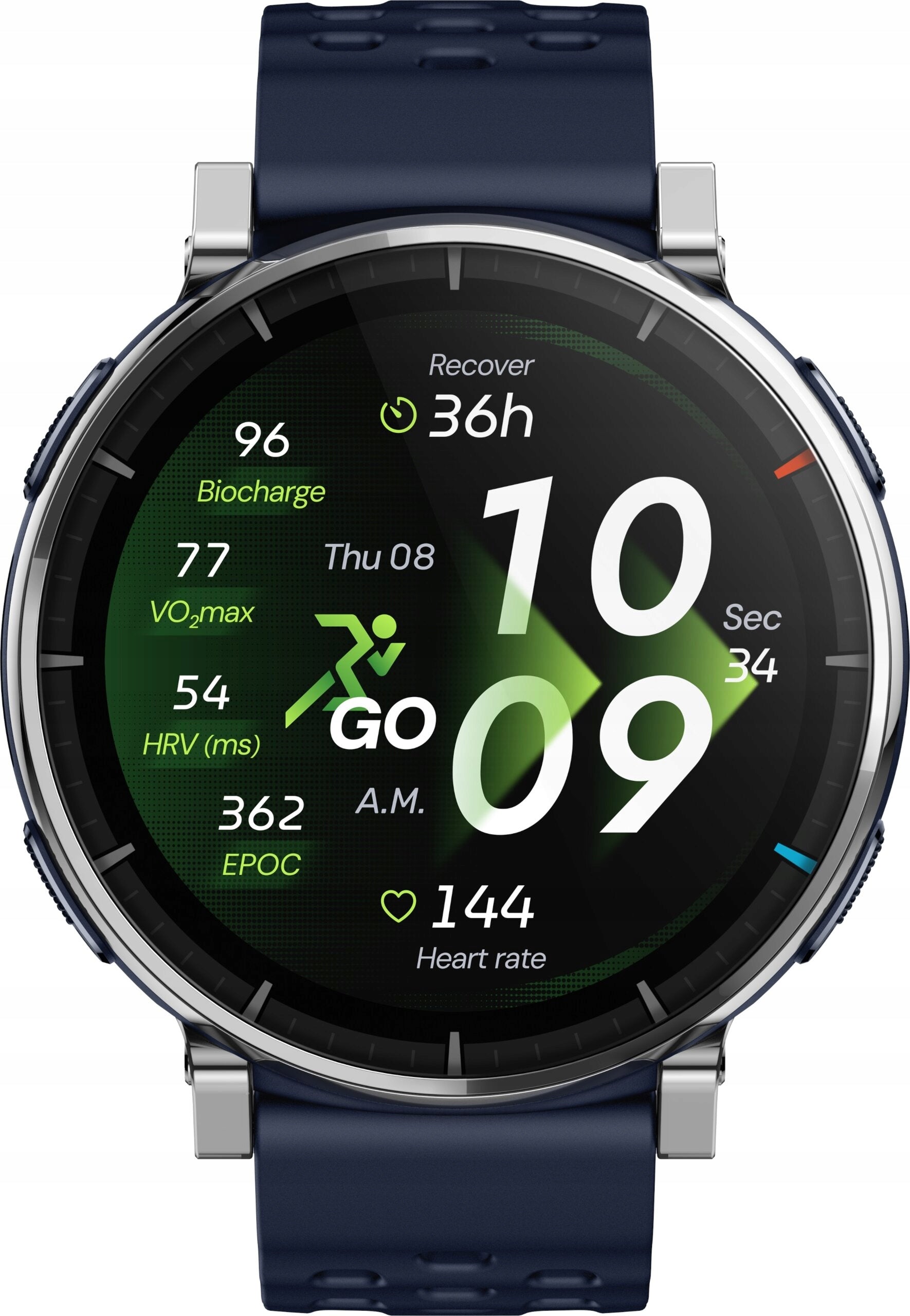 Smartwatch AMAZFIT Active 3 Premium NFC Blue Strap material rubber
