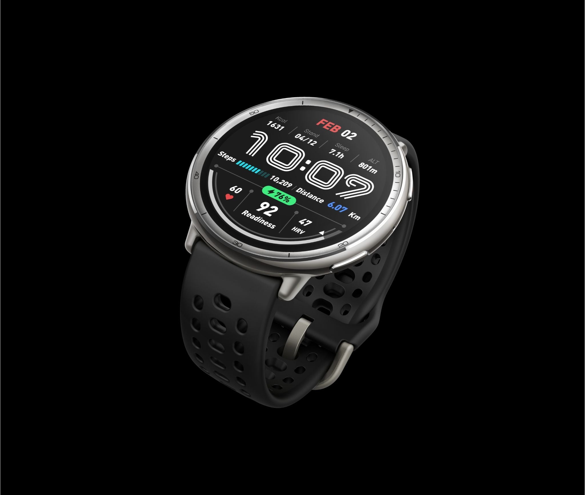 Smartwatch Amazfit Active 2 GPS 1,32" AMOLED 5 ATM black Packaging status original