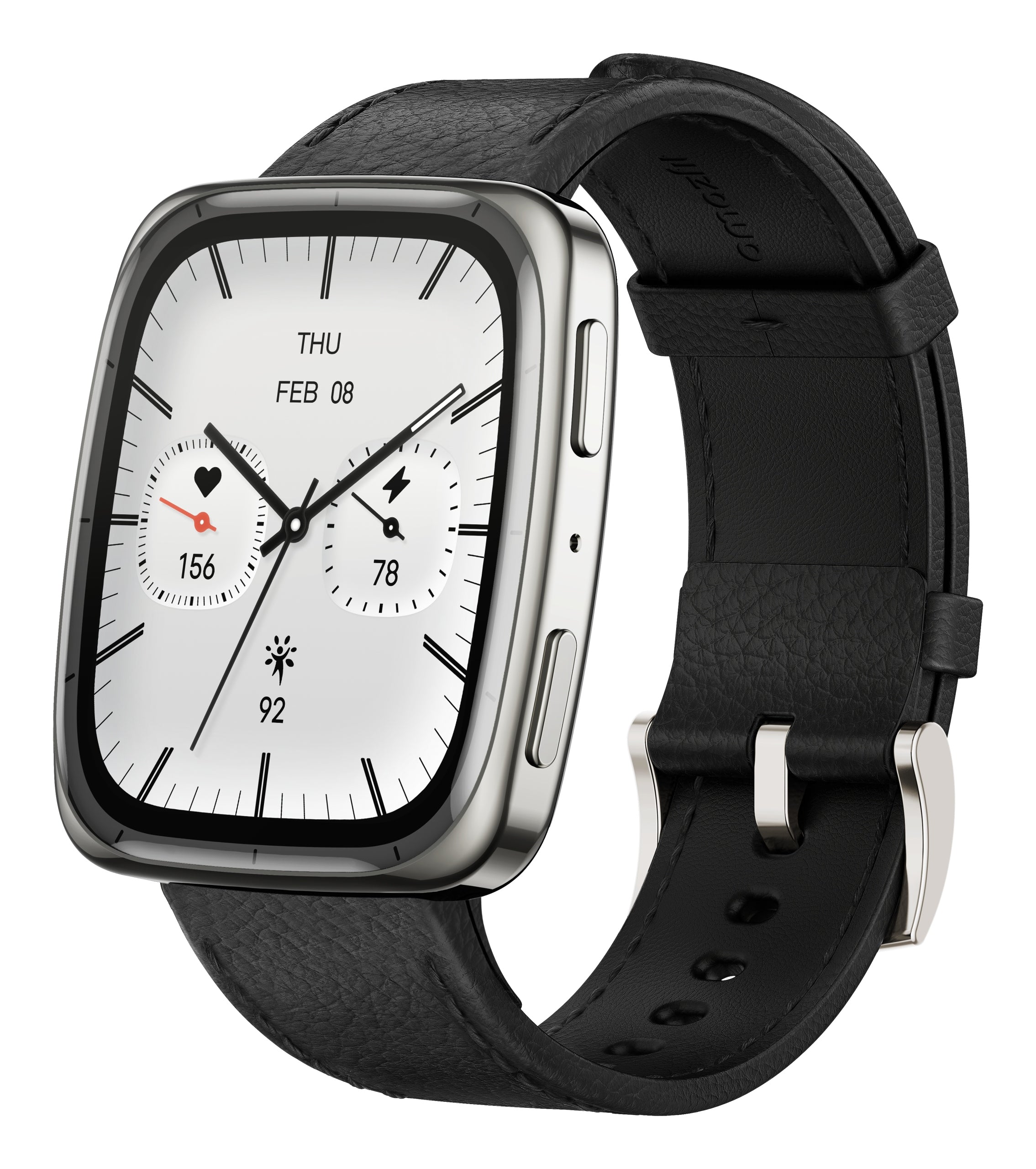 Smartwatch Amazfit Active 2 Square Black Leather A2434 Manufacturer code W2434GL2N