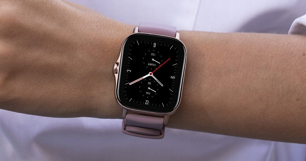 Smartwatch Amazfit GTS 2E Lilac Purple with AMOLED Screen Heart Rate Monitoring Brand Amazfit