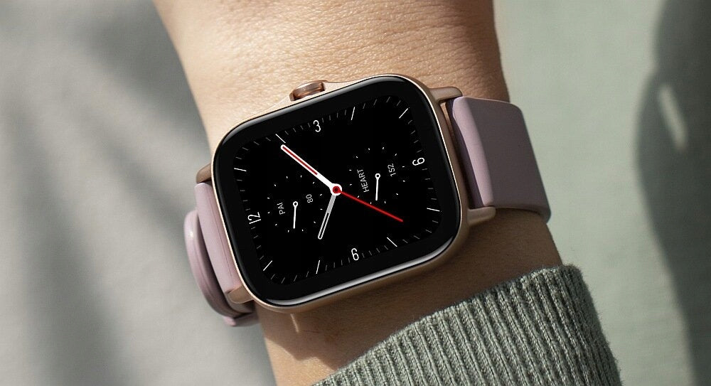 Smartwatch Amazfit GTS 2E Lilac Purple with AMOLED Screen Heart Rate Monitoring Packaging status original