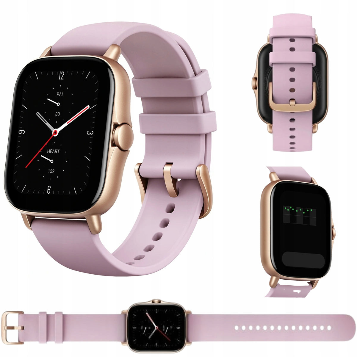 Smartwatch Amazfit GTS 2E Lilac Purple with AMOLED Screen Heart Rate Monitoring
