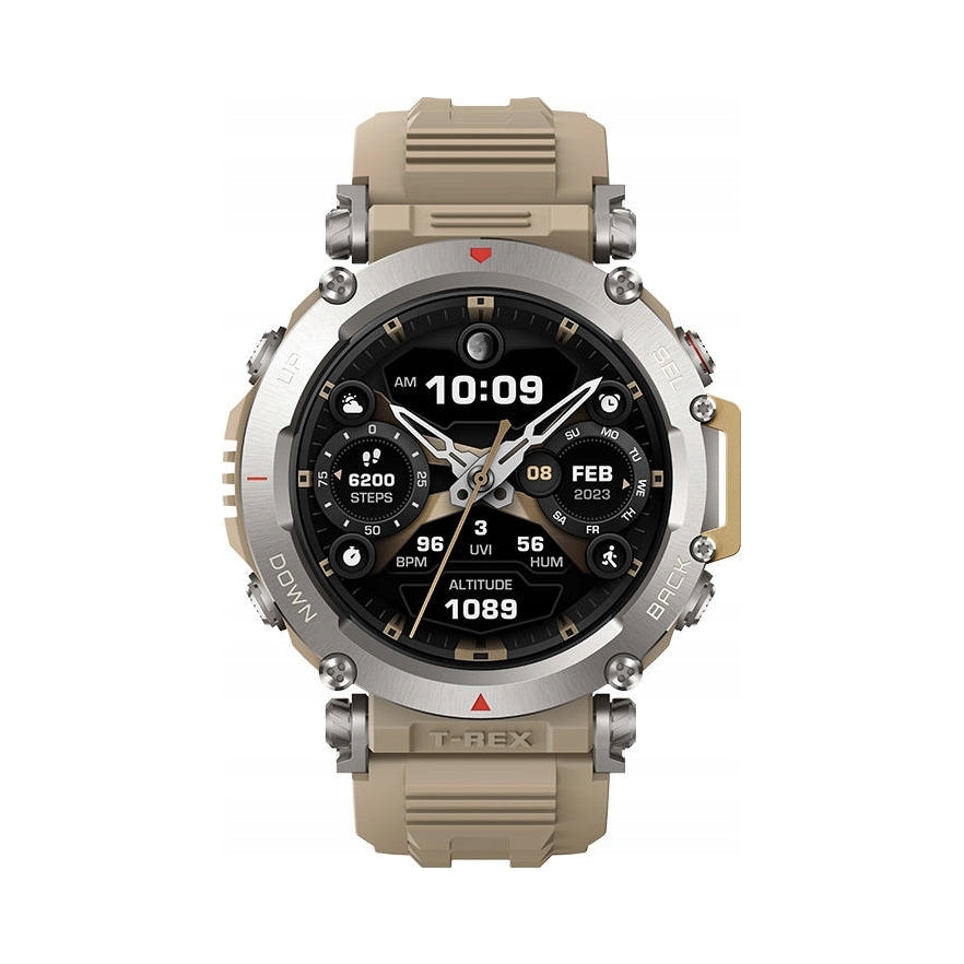 Smartwatch Amazfit T-Rex Ultra Beige GPS Sports Watch AMOLED Packaging status original