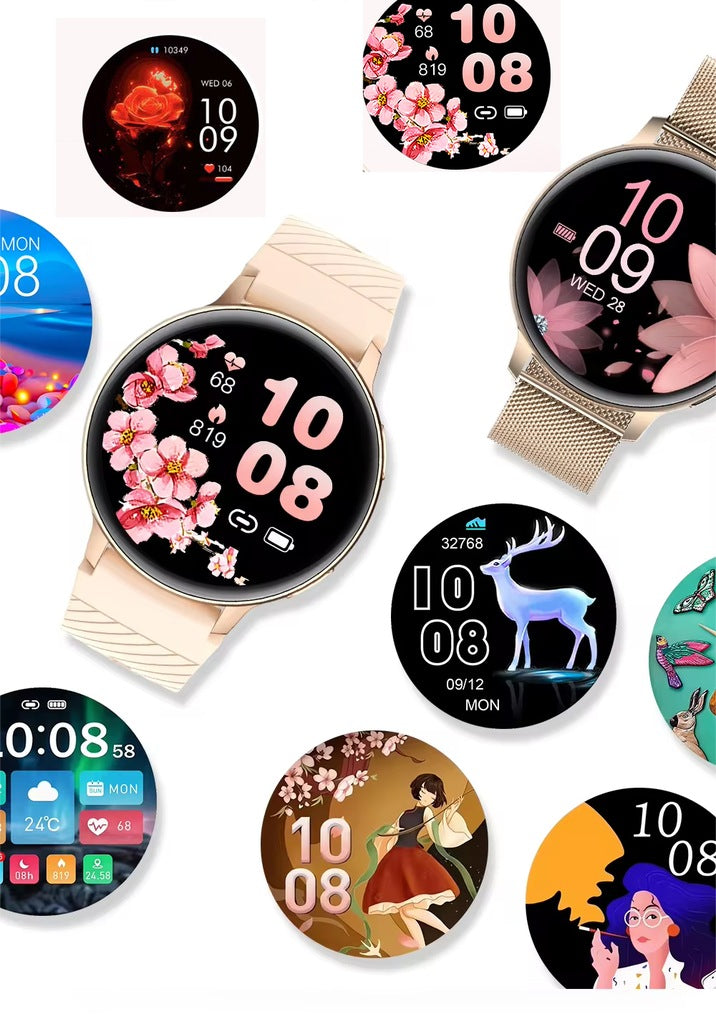 Smartwatch Angelo Watches S53 black + pink silicone strap Brand Angelo Watches