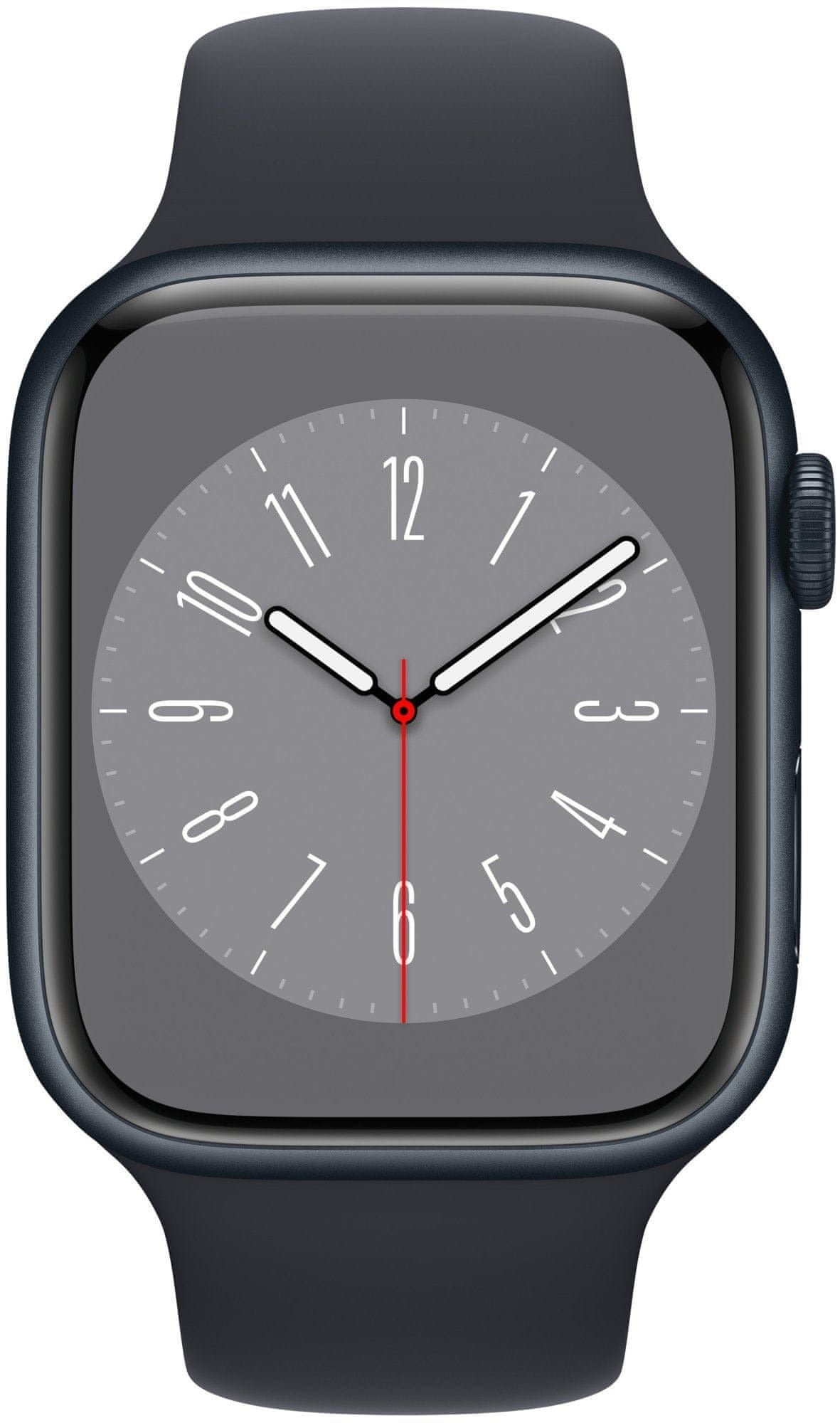 Smartwatch Apple Watch series 8 GPS 45mm black Manufacturer code A2771