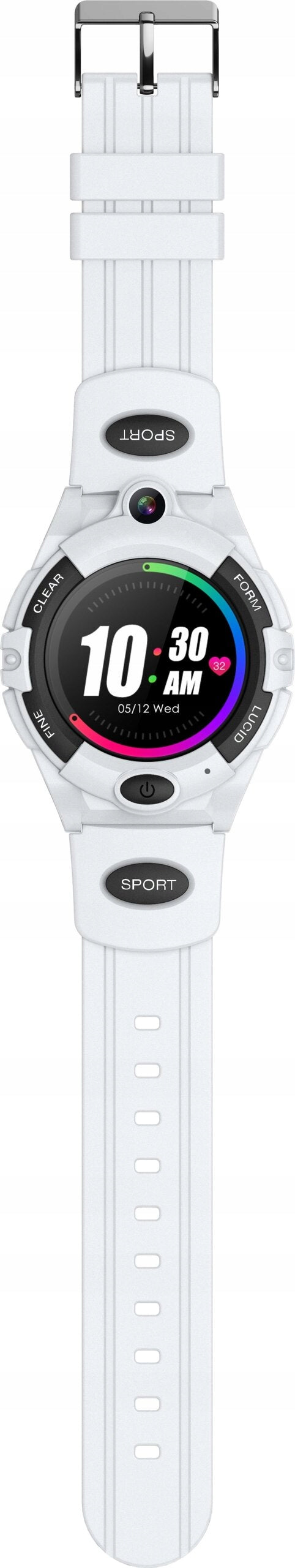 Smartwatch BEMI Sport GPS White Case shape round