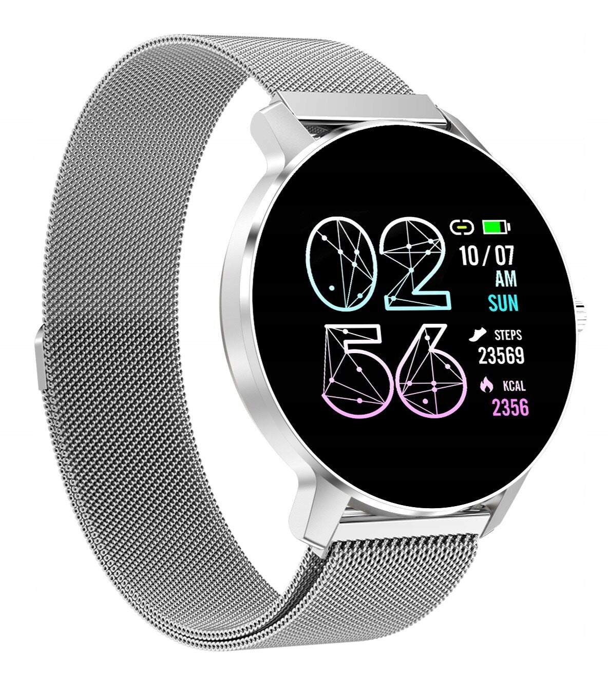 Smartwatch Bemi ARI Silver Bluetooth Heart Rate Monitor 1.3" 240x240 170mAh 64MB