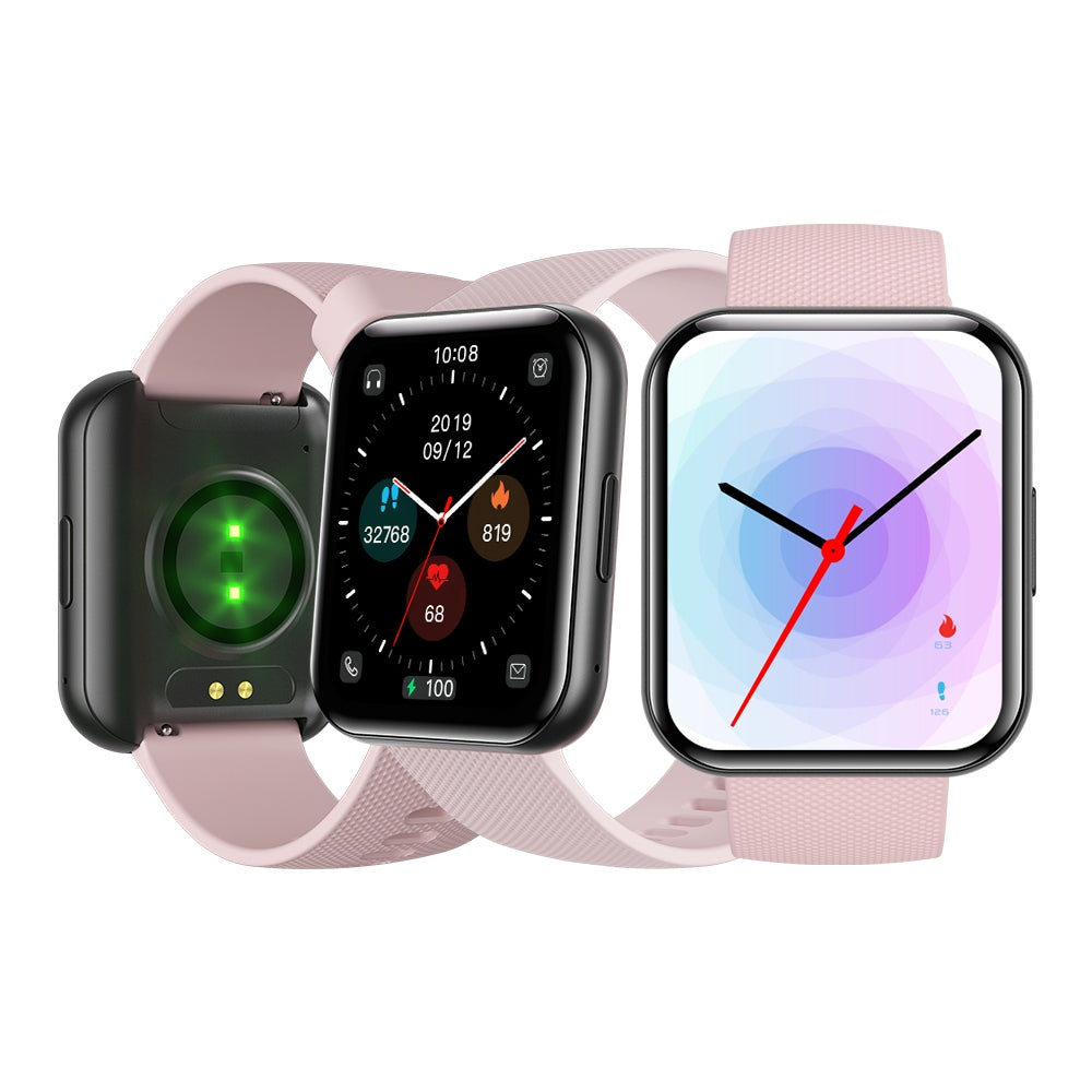 Smartwatch Bemi EXO 1.91inch black/pink strap