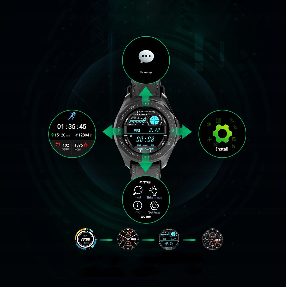 Smartwatch Blitzwolf BW-HL3 Black Brand Blitzwolf