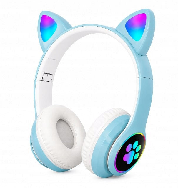 Smartwatch Blue (GPS, Locator, CAMERA) + LED HEADPHONES CAT EARS Brand Craft & Magic