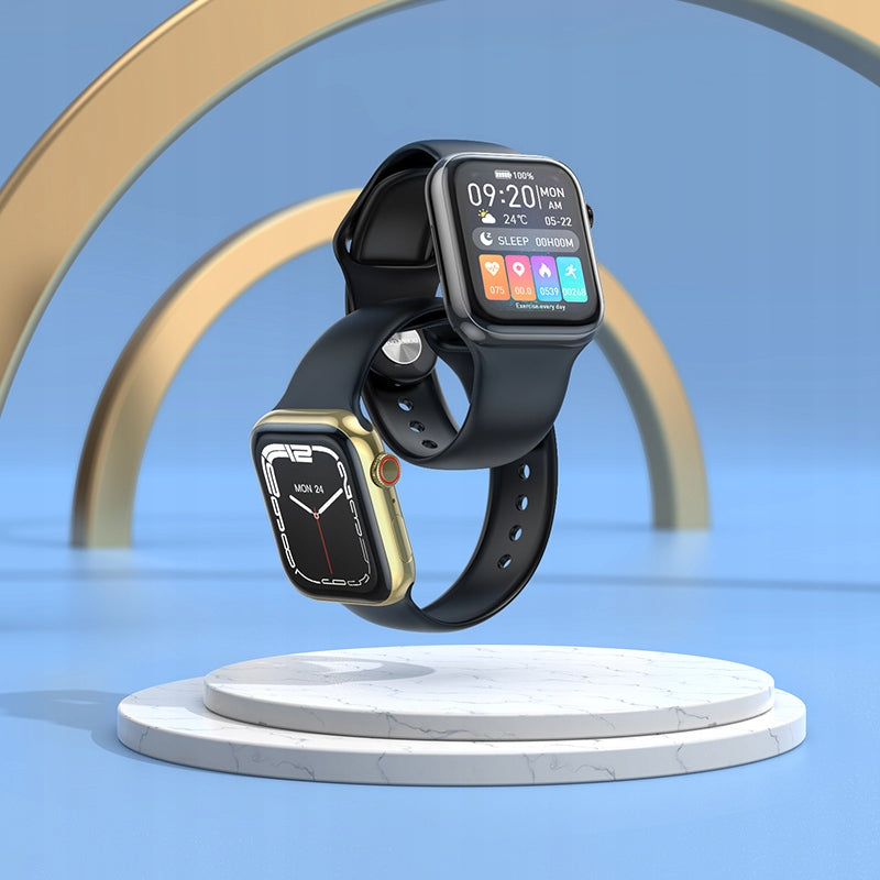 Smartwatch Borofone black BD1 gold frame Battery capacity 80 mAh
