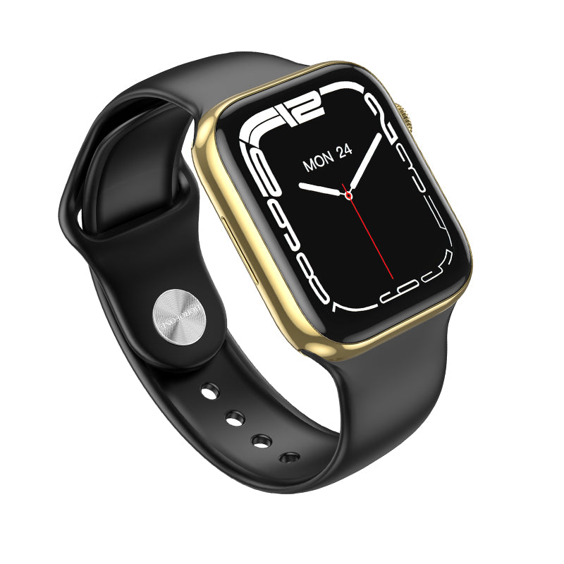 Smartwatch Borofone black BD1 gold frame