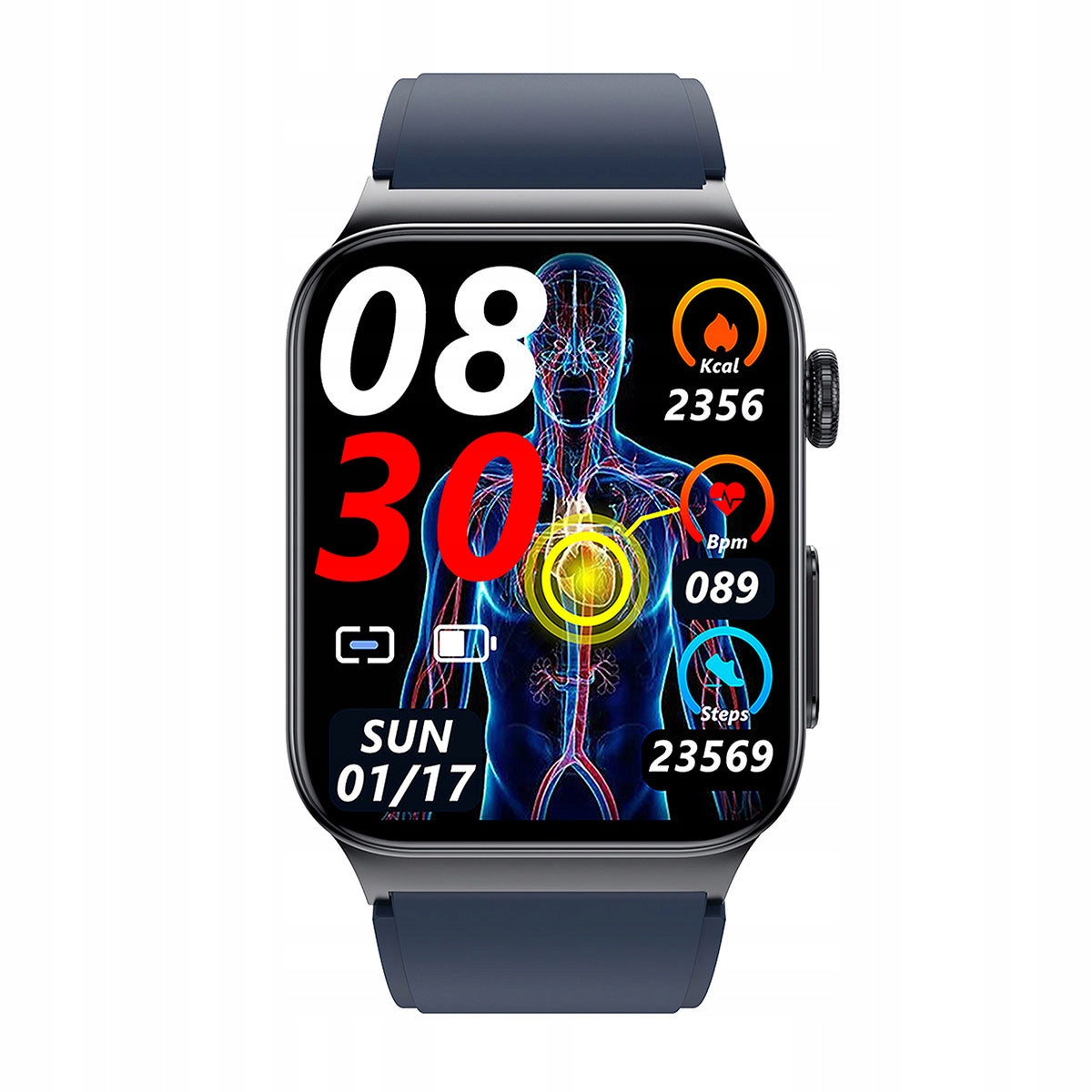 Smartwatch Cardio One Blue Watchmark Brand Watchmark