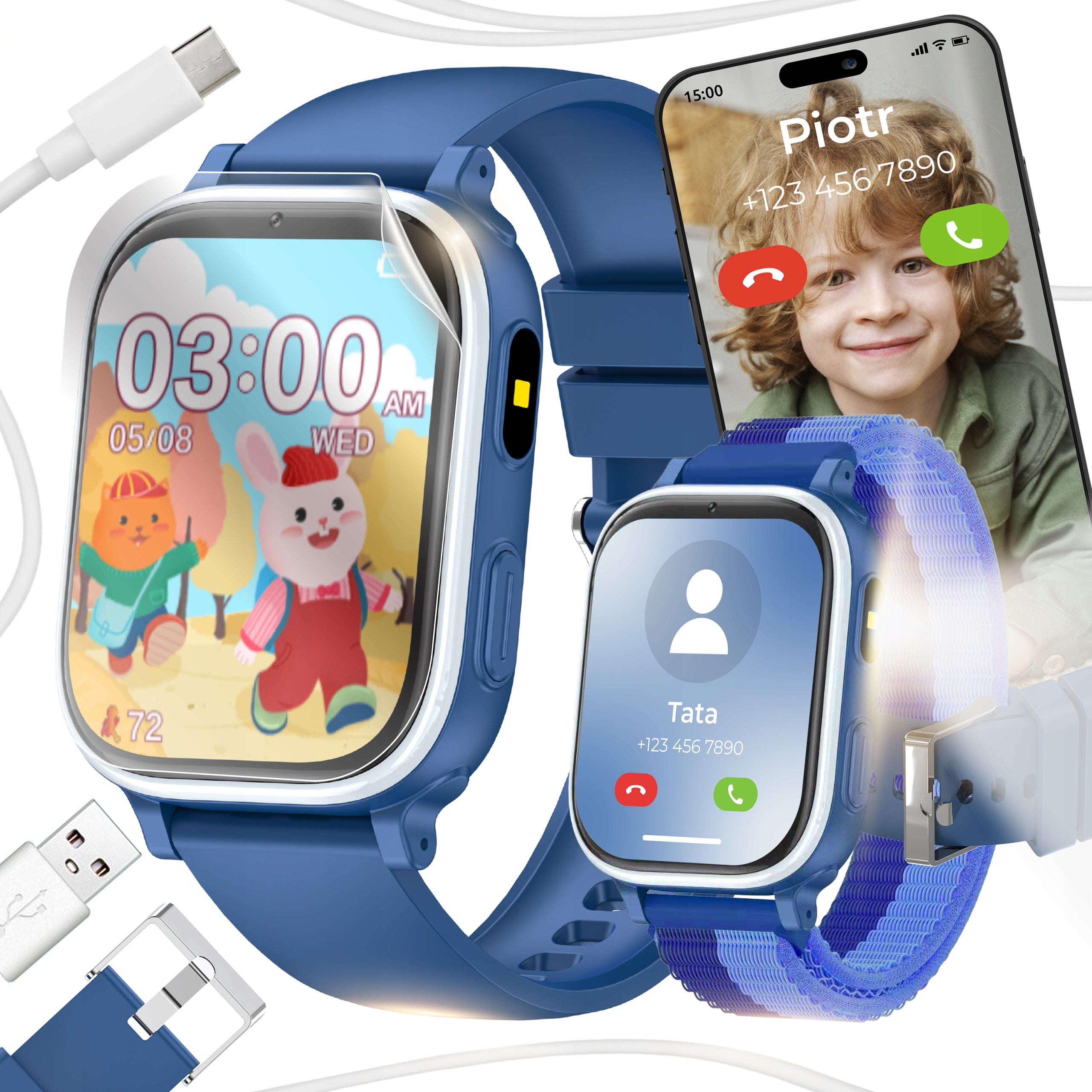 Smartwatch Children's Watch SIM Camera Phone Game Music Talking Fairy Tales Packaging status original