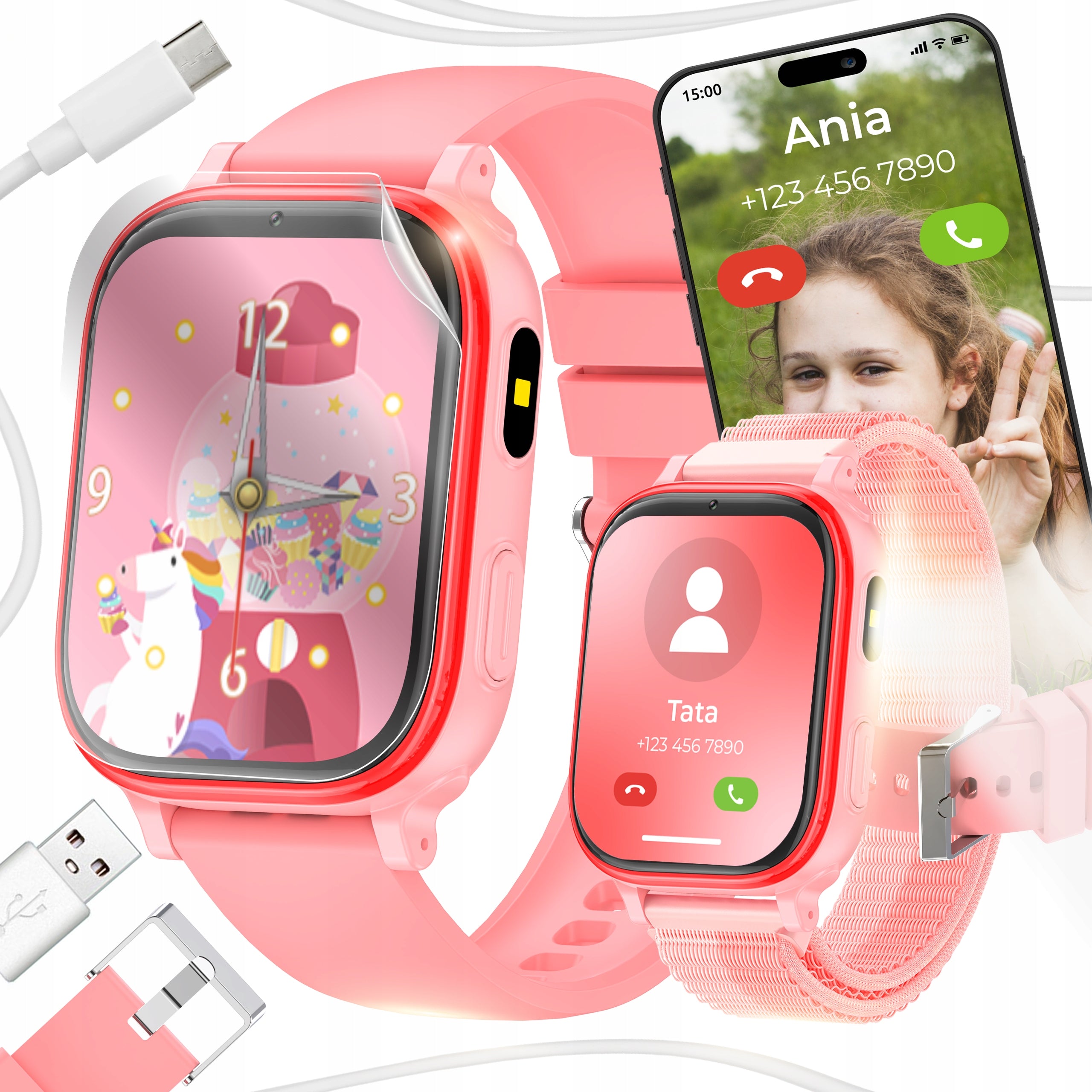 Smartwatch Children's Watch SIM Camera Phone Game Music Talking Fairy Tales