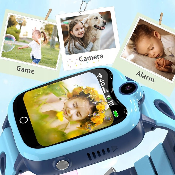 Smartwatch Children's watch Kesasohe 4G Sim GPS SOS Polish menu Blue Manufacturer code B0CNH4NPPM