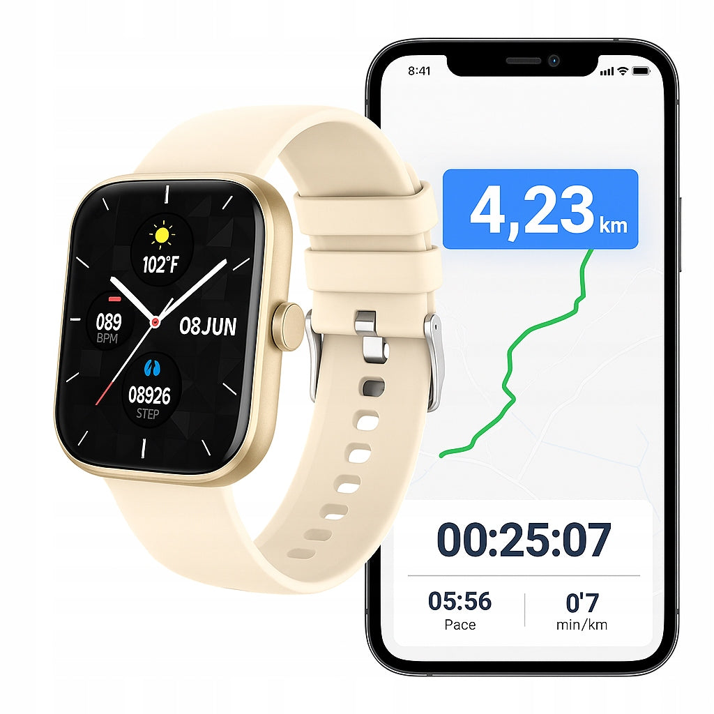 Smartwatch Colmi P71 Menu PL smart watch women gold