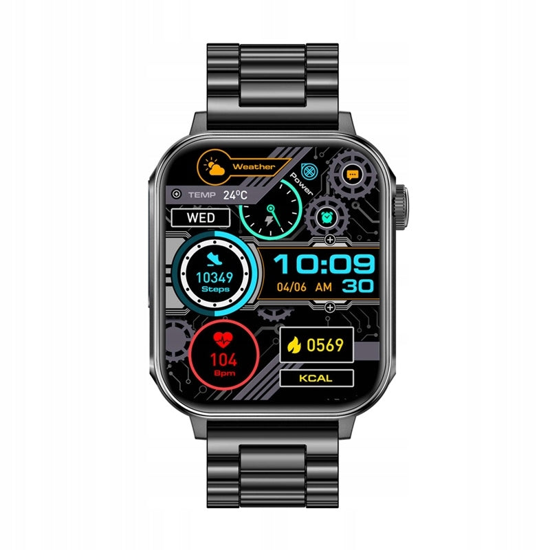 Smartwatch Colmi P80 1.83" HD Bluetooth Conversation IP67 Bracelet Black Manufacturer code P80 Steel Black