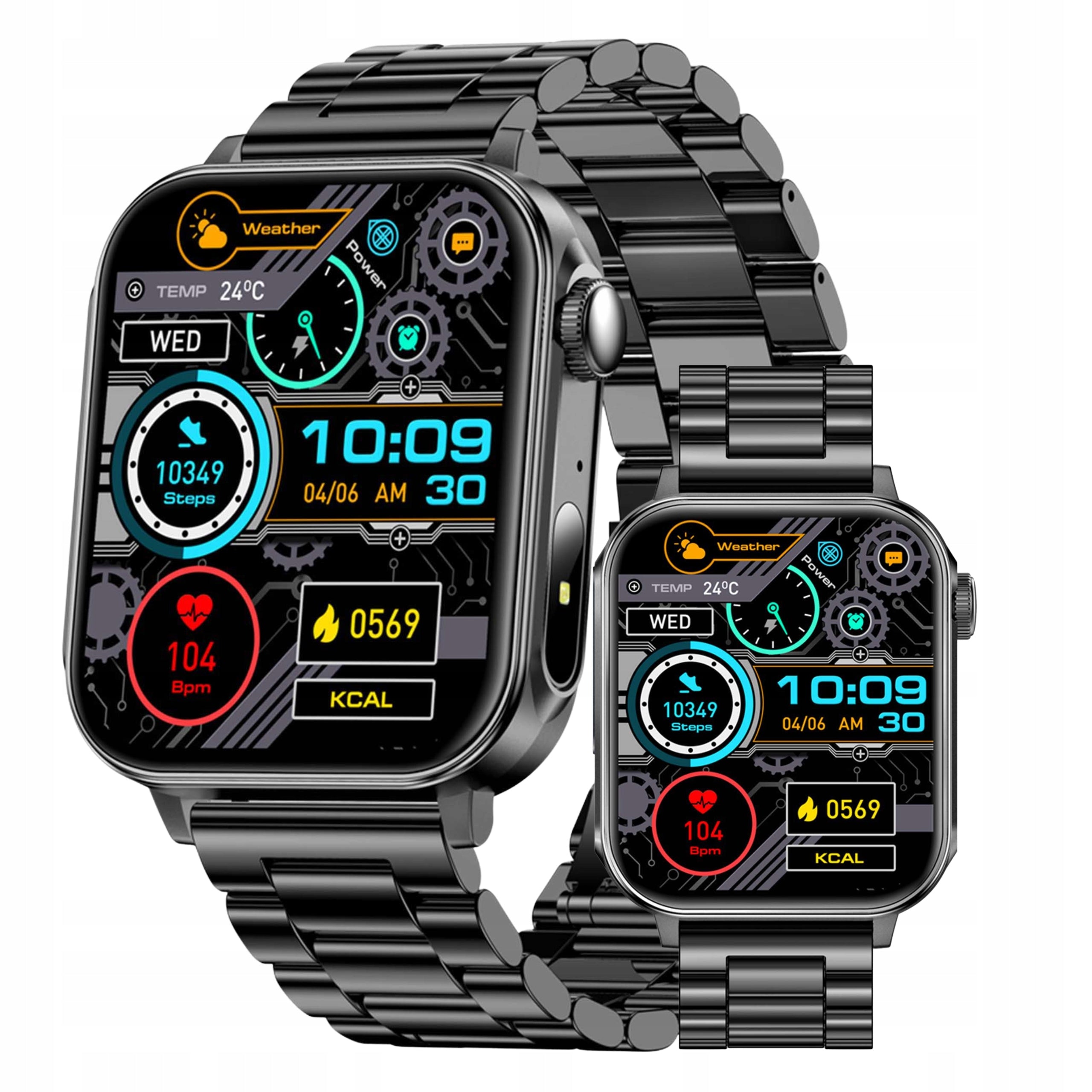 Smartwatch Colmi P80 1.83" HD Bluetooth Conversation IP67 Bracelet Black