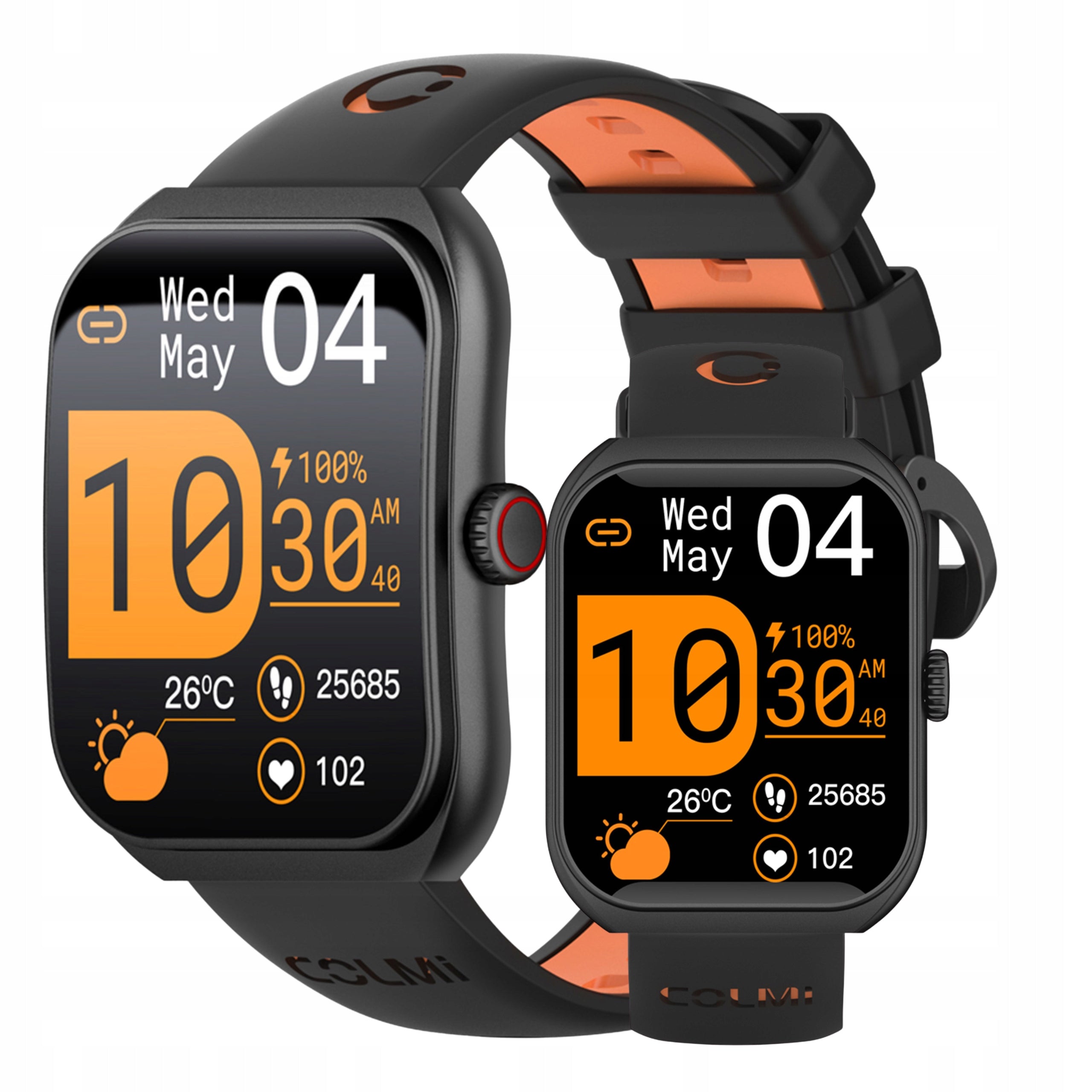 Smartwatch Colmi P86 black AMOLED 1.93" BT talk 100 modes