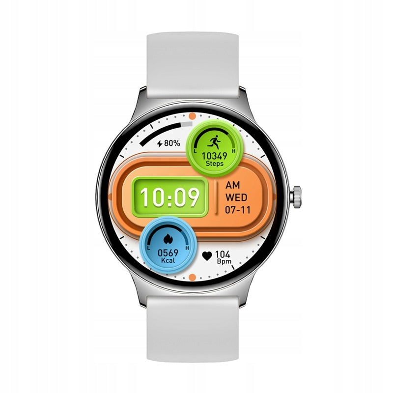 Smartwatch Colmi V89 silver 1.43" AMOLED talk BT 100 sports modes Packaging status original
