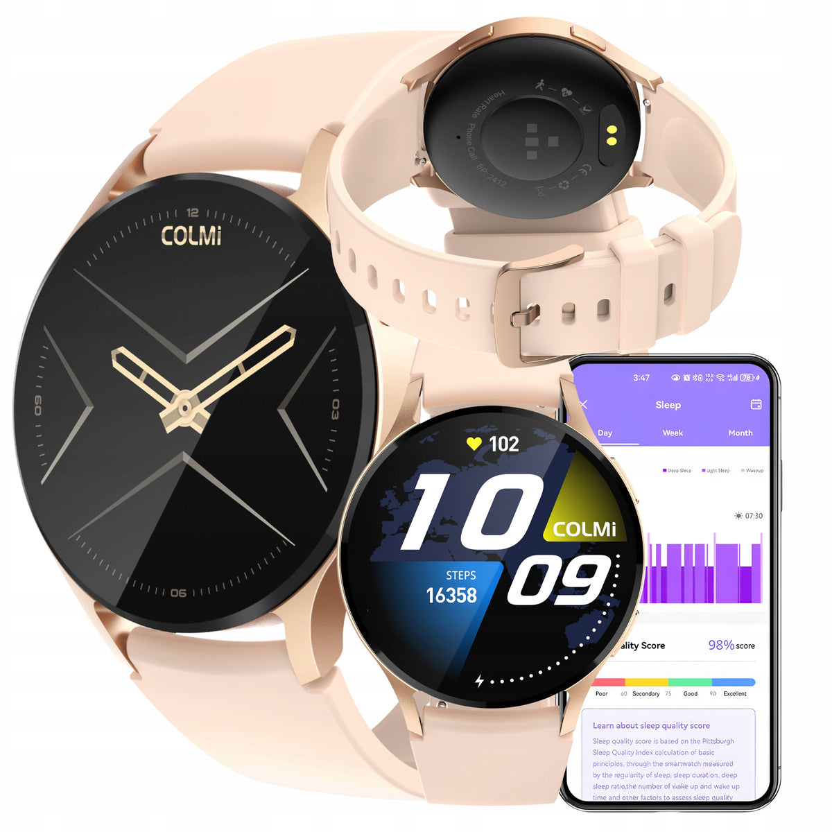 Smartwatch Colmi i28 Ultra Gold 1.43” AMOLED Bluetooth Sport Health IP68