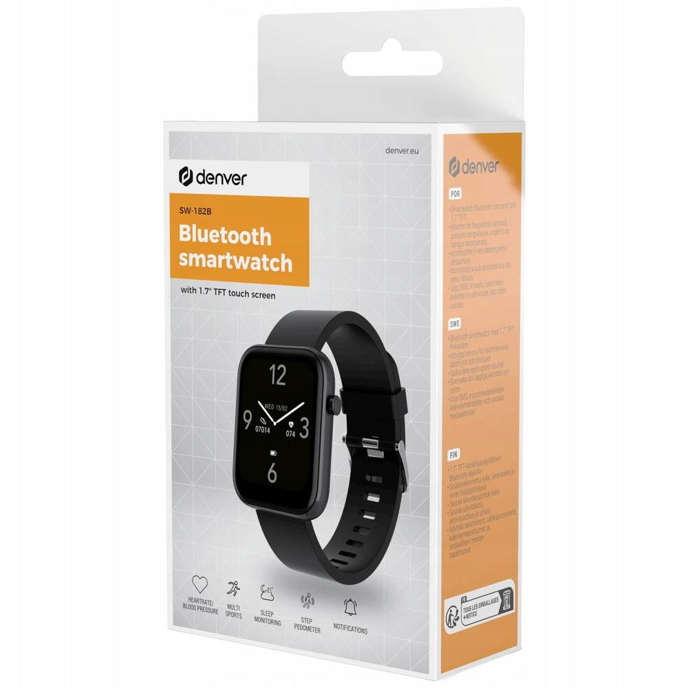 Smartwatch Denver SW182 black Manufacturer code SW-182B