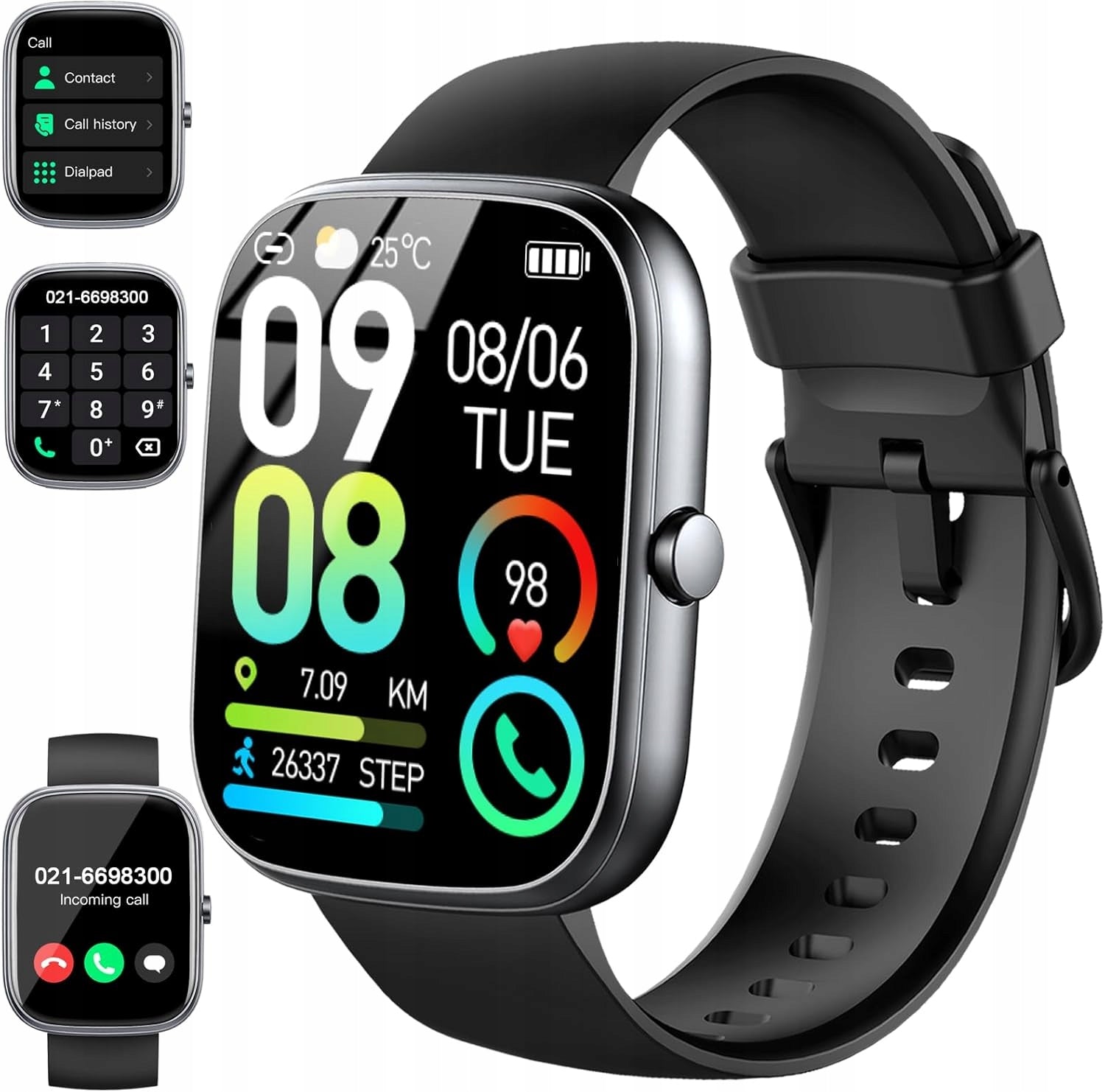 Smartwatch Dyurwa T60 black