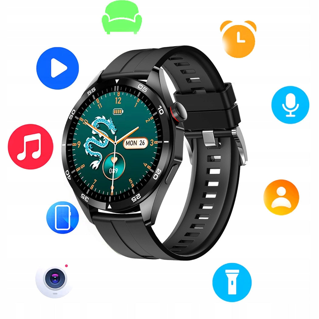 Smartwatch ECG Pressure Glucose Heart Rate Bluetooth Calls Packaging status original