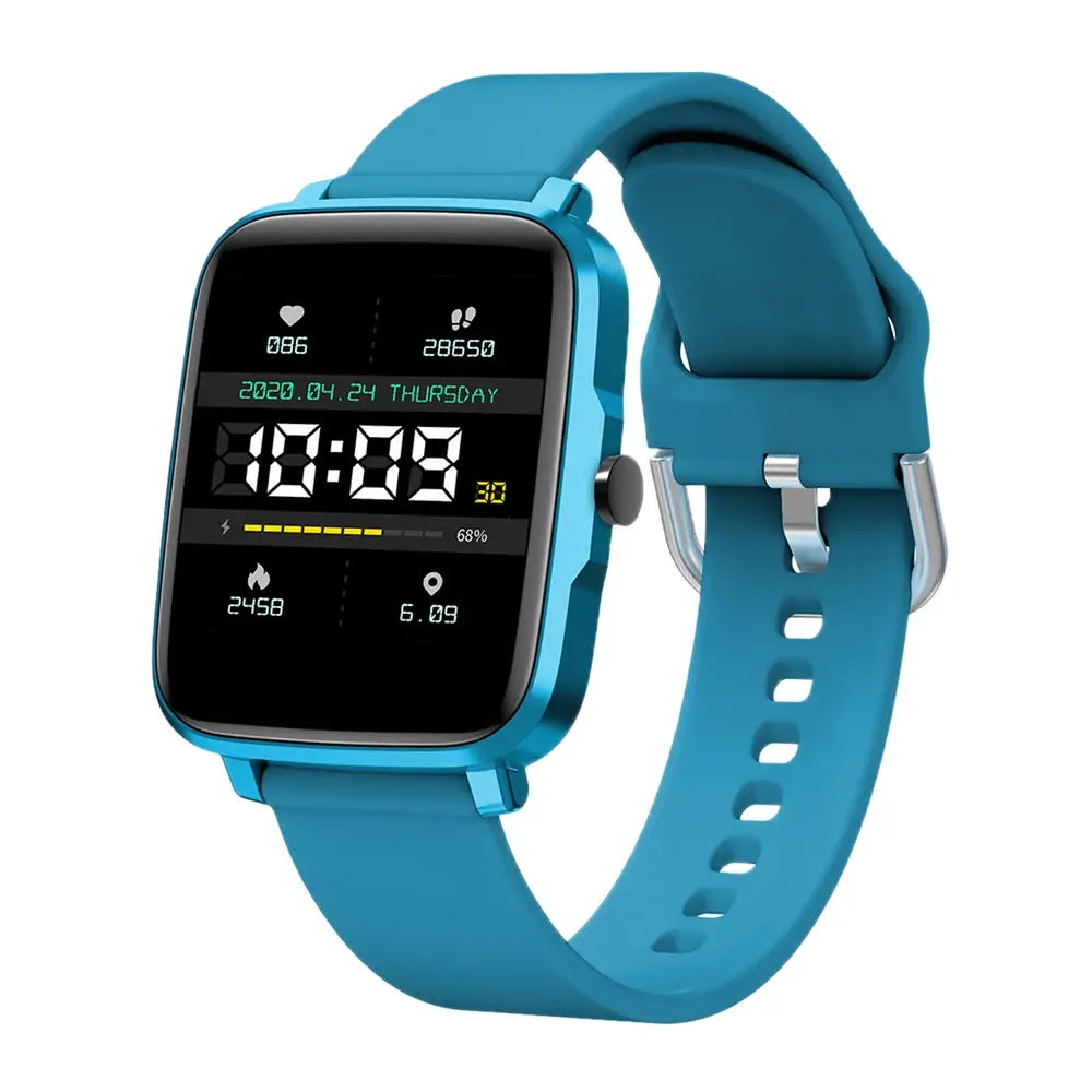 Smartwatch F2 blue, pressure, temperature, heart rate.