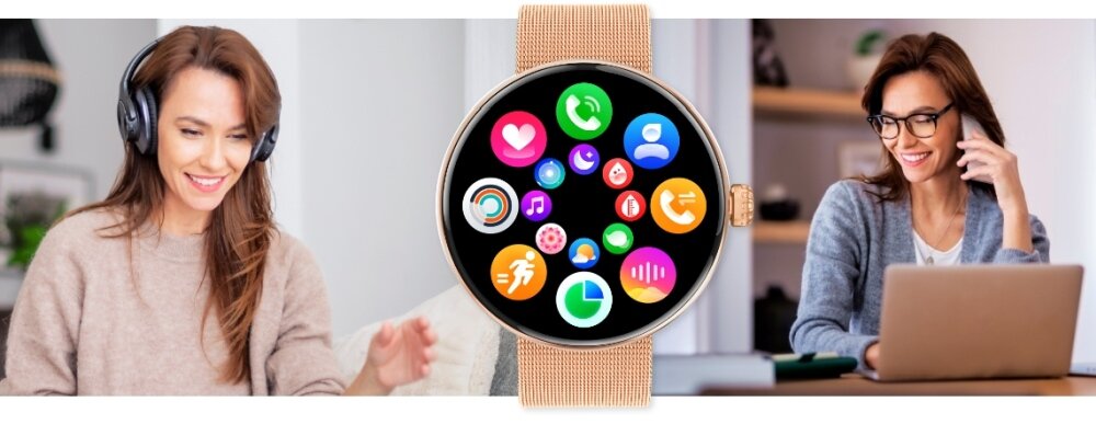 Smartwatch FOREVER Forevive 5 SB-365 Gold Color gold