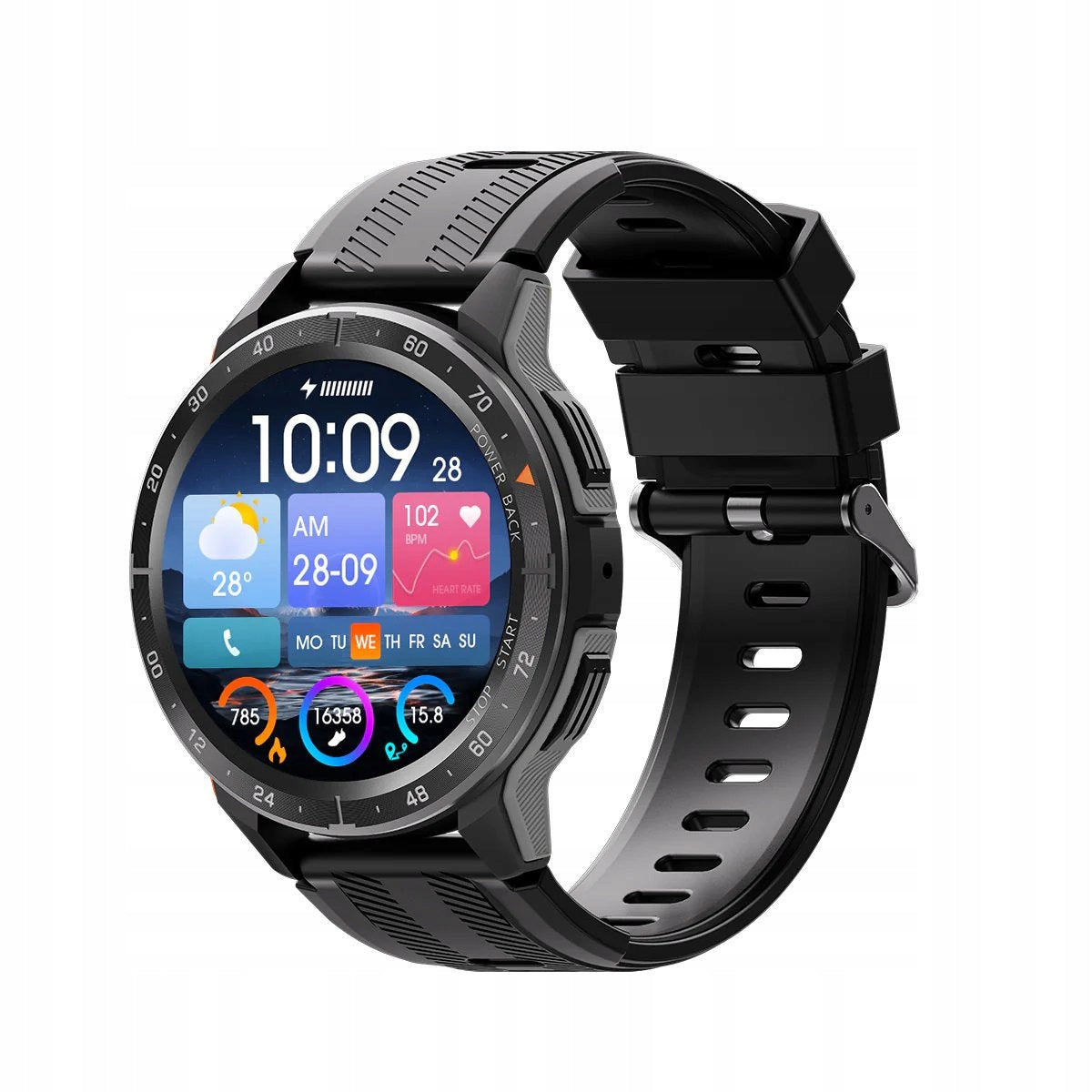 Smartwatch FOSSIBOT W101 black Manufacturer code FOSSIBOT W101 BLACK