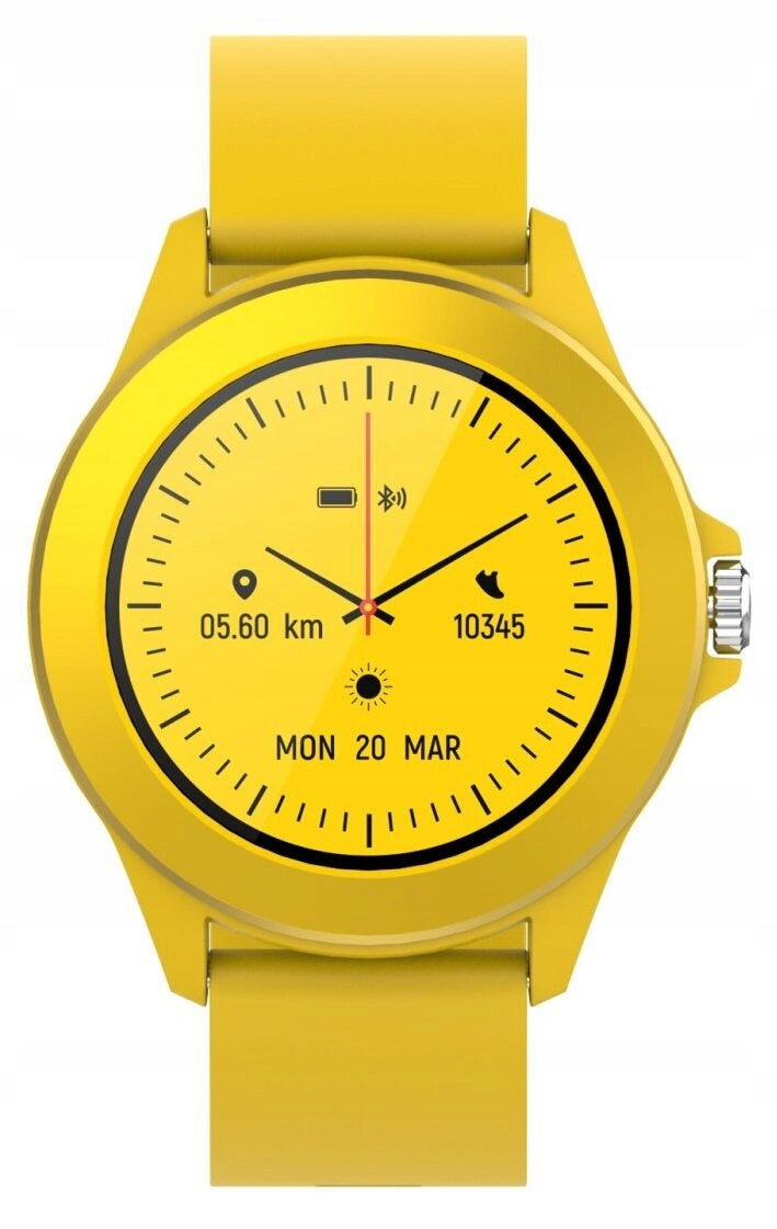 Smartwatch Forever Colorum CW-300 Yellow IPS Brand Forever