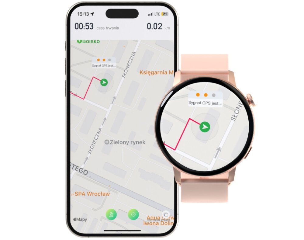 Smartwatch Forever Forevive 4 SB-350 pink and gold Brand Forever