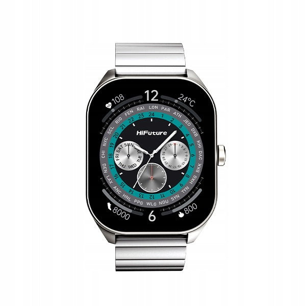 Smartwatch FutureFit Apex silver Bluetooth Android pedometer HiFuture