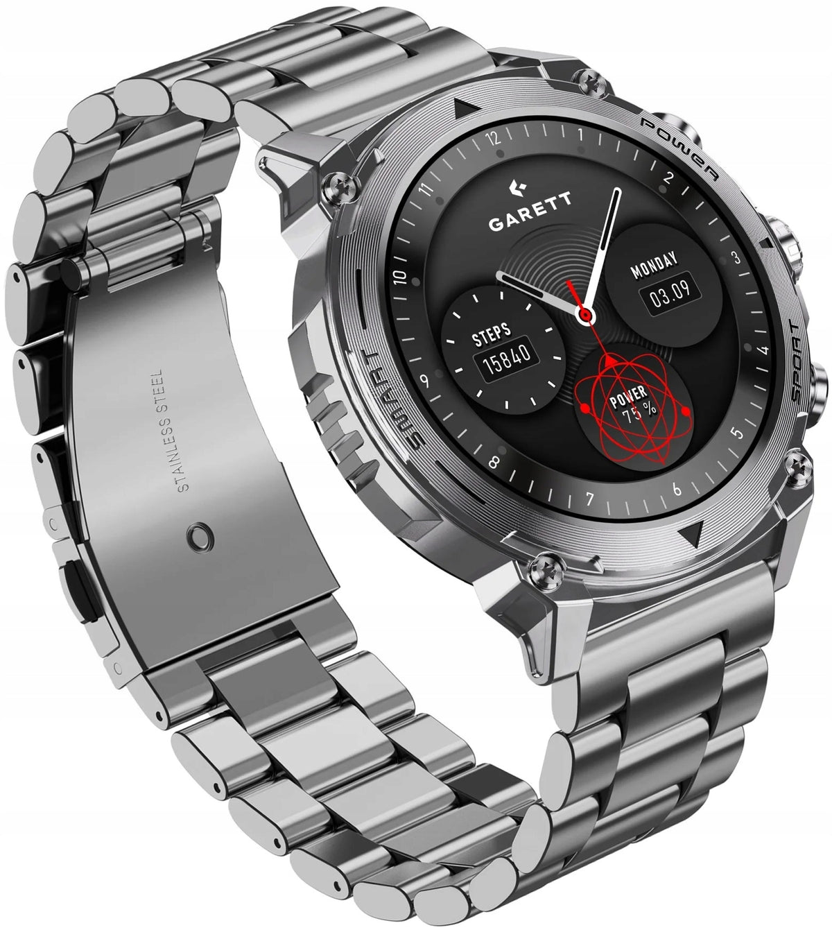 Smartwatch GARETT Atom Silver