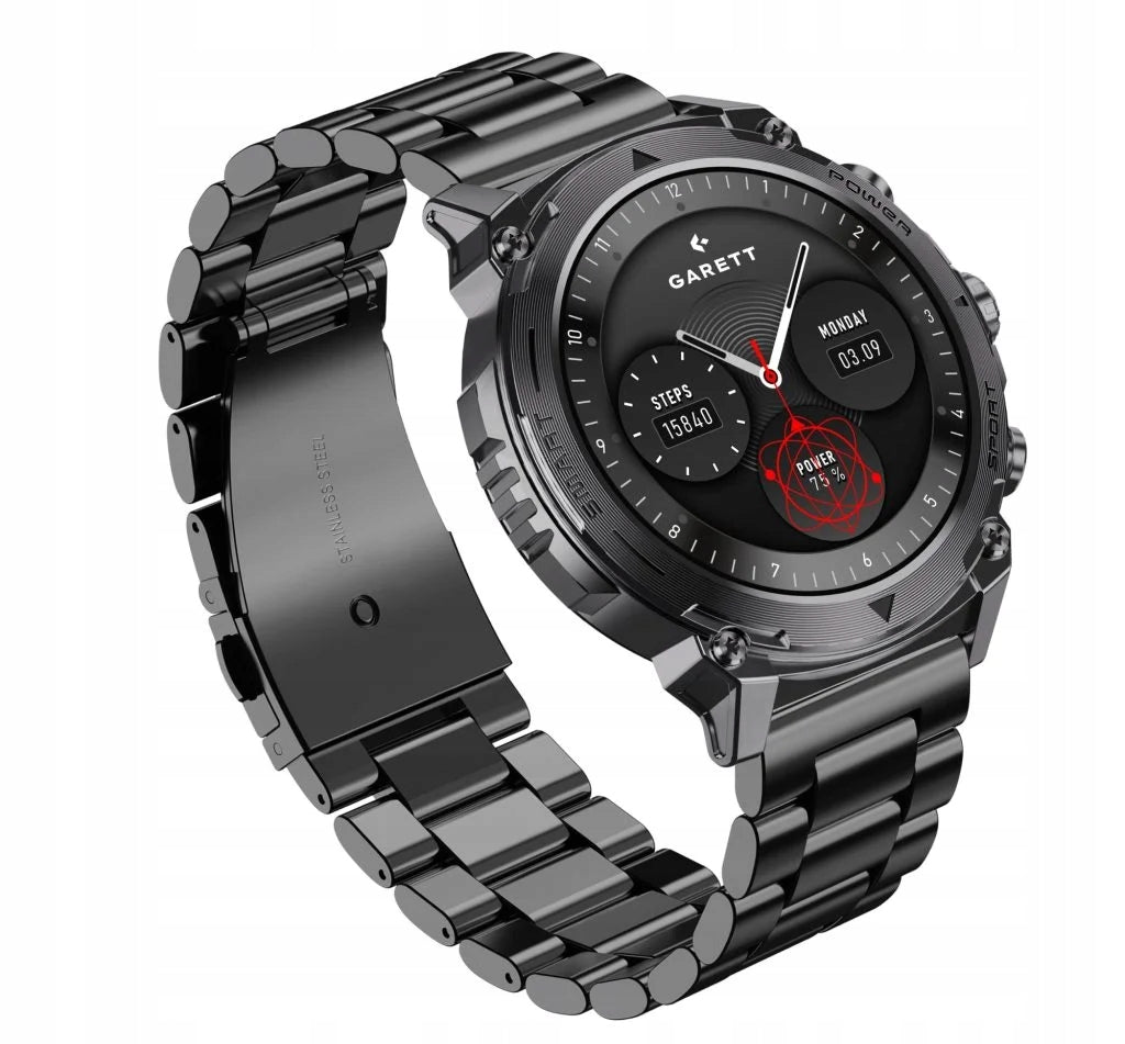 Smartwatch GARETT Atom Steel Black