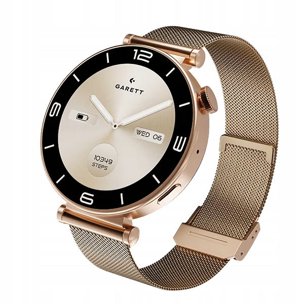 Smartwatch GARETT Rose Mesh Steel Rose Gold Packaging status original