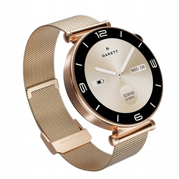 Smartwatch GARETT Rose Mesh Steel Rose Gold