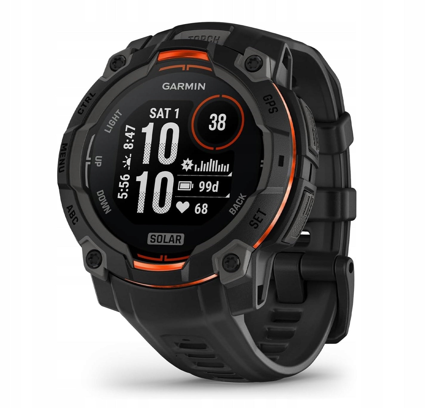 Smartwatch GARMIN Instinct 3 50mm SOLAR (Black)