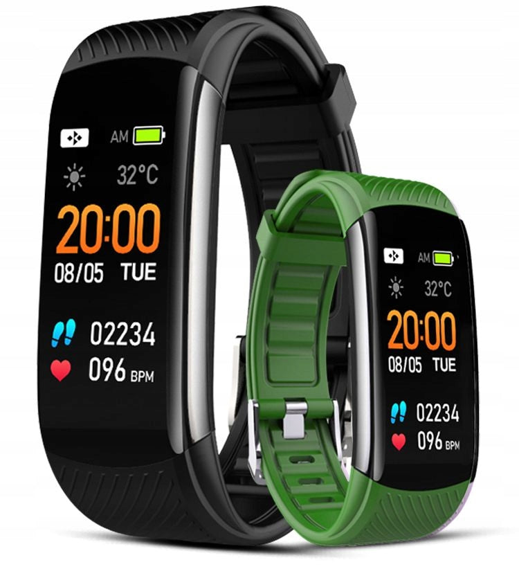 Smartwatch GIEWONT Black and Green 2 Straps GW200-5