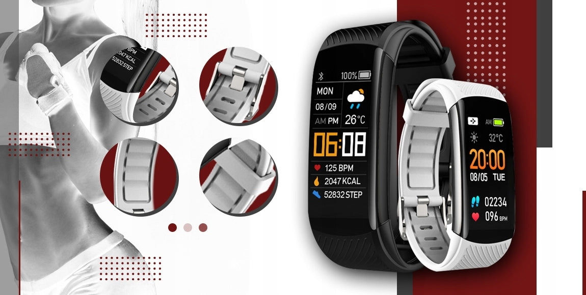 Smartwatch GIEWONT Black and White 2 Strips GW200-2 Manufacturer code GW200-2