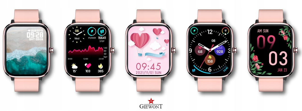 Smartwatch GIEWONT Dynamic SmartCall GW230-1 - Rose Gold/Powder Pink Packaging status original
