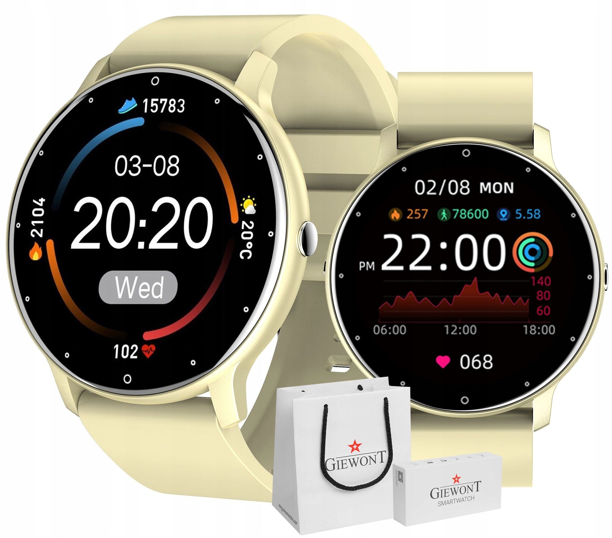 Smartwatch GIEWONT Ecru GW120-6